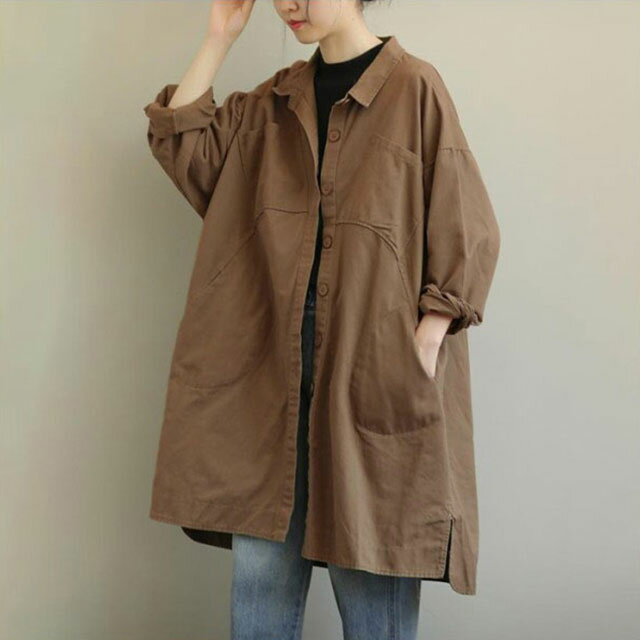 モッズコート 春コート レディース マウンテンパーカー トレンチ コート ロング アウター ゆったり 大きいサイズ カジュアル 黒 ブラック カーキ ゆったり ミリタリー ダークエンジェル マタニティ 送料無料 3