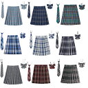 THOM WILLS 送料無料 ミニスカート プリーツスカート フレア ボトムス スクール制服 15色 チェック柄プリーツスカート 学生服コスチューム 女子高生...