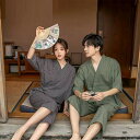 M~4XL 甚平 じんべい メンズ レディース 男女兼用 カップル 上下セット チェック柄 綿100% 2点セット 花火大会 夏祭り 男性 父の日 ルームウェア 和服 浴衣 寝巻き パジャマ 着物 部屋着 プレゼント 涼