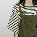 半袖tシャツ 大きいサイズ Tシャツ トップス ロンT 韓国ファッション レディース パーカー 半袖トップス ストライプ Tシャツ ロングTシャツ ゆったりスウェット レディースファッション