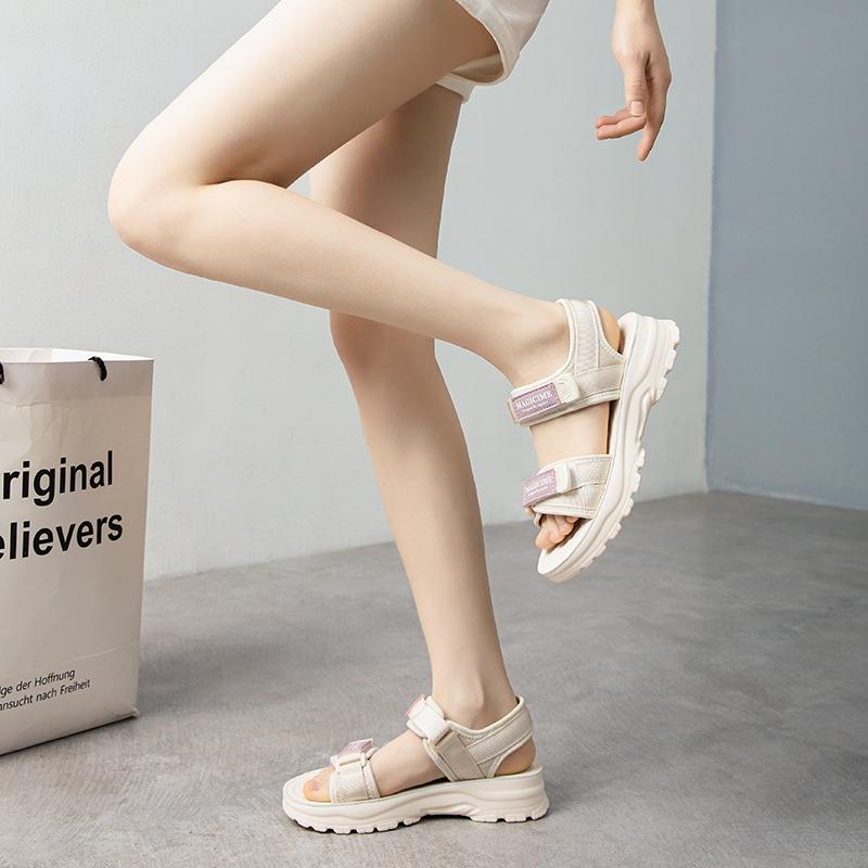 レディース ファッション サンダル サマー シューズ 滑り止め 軽量 ソフト ソール カジュアル スポーツ..