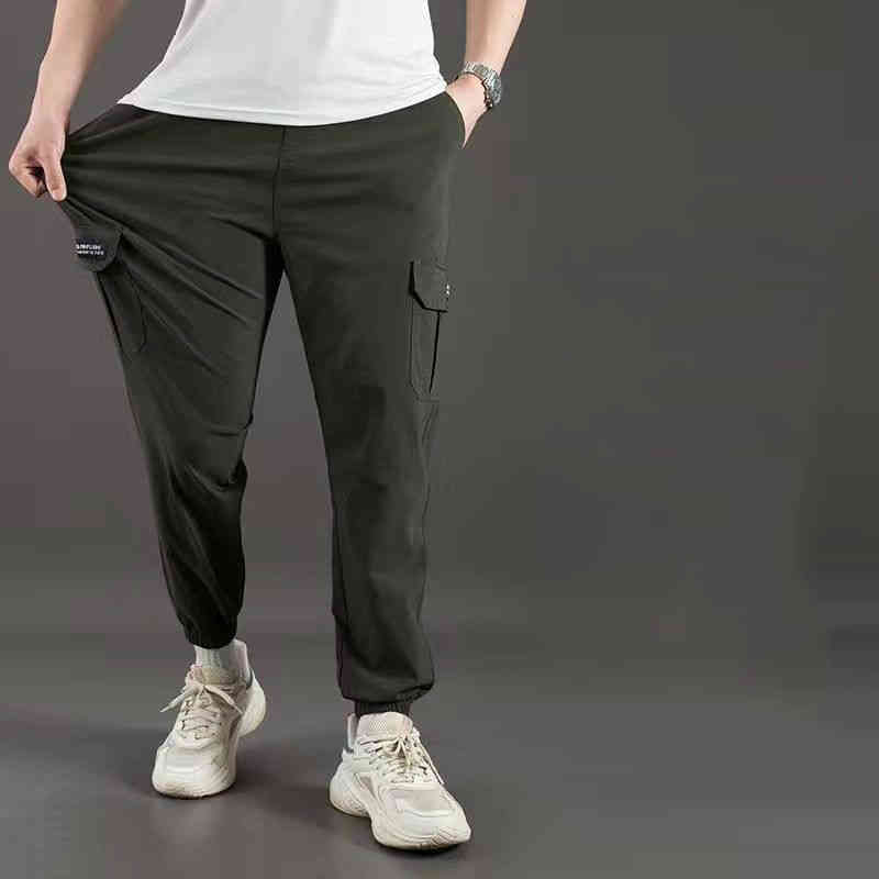 送料無料 ゴルフウエア メンズ カーゴパンツ ゴルフパンツ ゴムウエスト ストレート裾 ゴム裾 ゆったり..