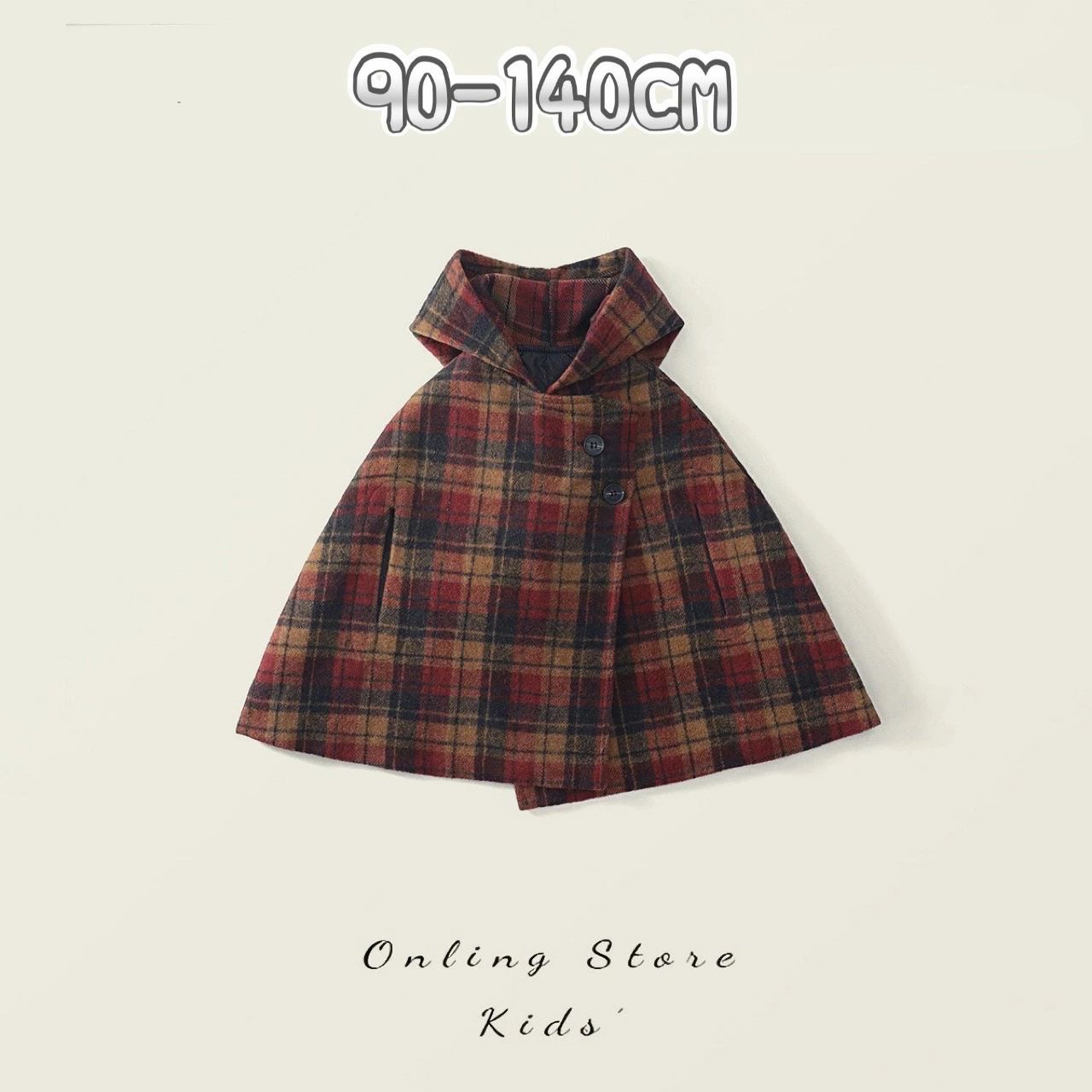 【スーパーSALE 最大50%OFF】ケープジャケット ポンチョコート フード キッズ 子ども服 子供 子供服 ケープコート ケープ マント ゆったり 90 1...