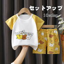 セットアップ プリント半袖Tシャツ 子供服 キッズ 男の子 トップス 半袖Tシャツおしゃれ 可愛い ベビー服 トラクター 恐竜 蟹 ロケット 73cm 80cm...