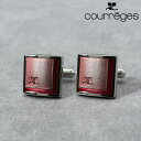 Andre Courreges アンドレ クレージュ カフス カフスボタン レッド メンズ カフリンクス CUFFS CUFFLINKS ブランド スーツ おし...