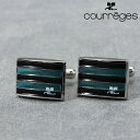 【Andre Courreges】 アンドレ クレージュ カフス ブランド カフスボタン グリーン メンズ カフリンクス CUFFS CUFFLINKS リンク...