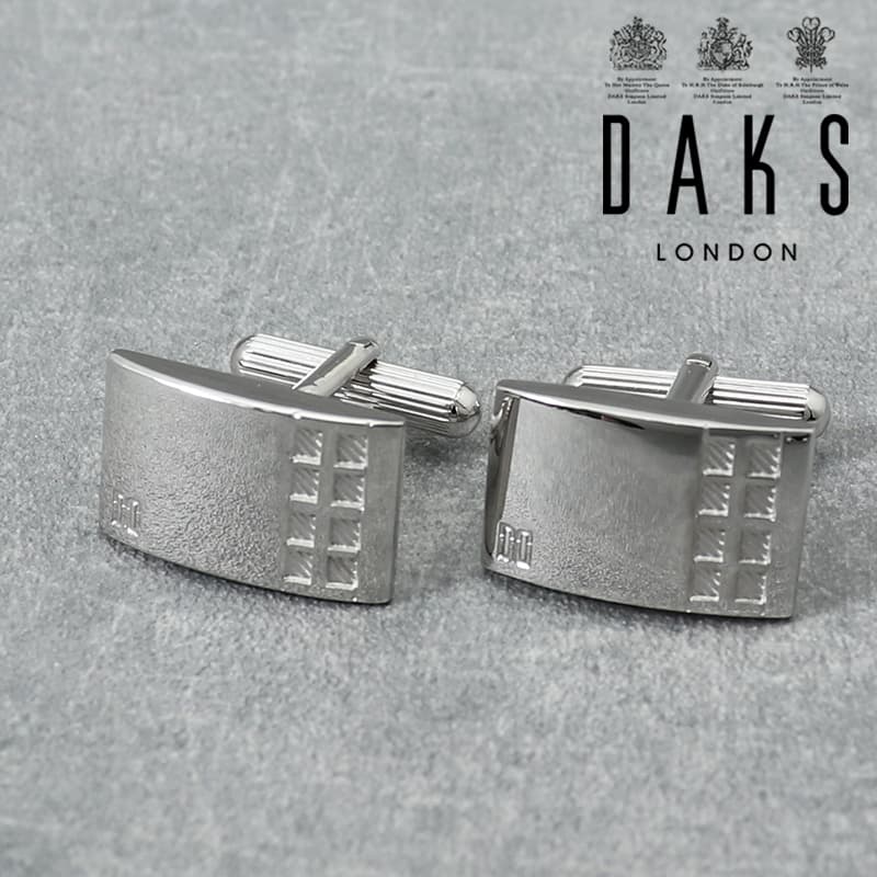 【DAKS】 ダックス カフス ブランド カフスボタン シルバー メンズ カフリンクス CUFFS CUFFLINKS リンクス ボタン スーツ おしゃれ かっ...