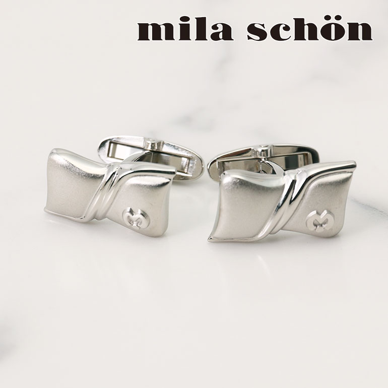 カフスボタン ミラショーン Mila Schon カフス カフリンクス メンズ 紳士用 アクセサリー ビジネス フォーマル MSC10355 結婚式 誕生日 就職祝い 男性 ビジネス おしゃれ 送料無料 彼氏 誕生日 プレゼント ギフト 就活 ネクタイピン ブランド フォーマル