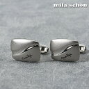 mila schon ミラショーン カフス カフスボタン シルバー メンズ カフリンクス CUFFS CUFFLINKS ブランド スーツ おしゃれ 紳士 [ ...