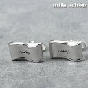 【mila schon】 ミラショーン カフス ブランド カフスボタン シルバー メンズ カフリンクス CUFFS CUFFLINKS リンクス ボタン スーツ...