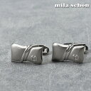 【mila schon】 ミラショーン カフス ブランド カフスボタン シルバー メンズ カフリンクス CUFFS CUFFLINKS リンクス ボタン スーツ...