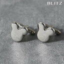 BLITZ カフス カフスボタン シルバー くま テディベア 熊 メンズ カフリンクス CUFFS CUFFLINKS スーツ おしゃれ 紳士 [ シンプル ビ...