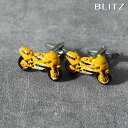 BLITZ カフス カフスボタン イエロー バイク レプリカ レーサー オートバイ 単車 メンズ カフリンクス CUFFS CUFFLINKS スーツ おしゃれ...