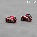 BLITZ カフス カフスボタン ラバー ゴム 紐 ブラック レッド ホワイト 俵型 メンズ カフリンクス CUFFS CUFFLINKS スーツ おしゃれ 紳...