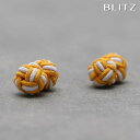 BLITZ カフス カフスボタン ラバー ゴム 紐 イエロー ホワイト 丸型 ボール メンズ カフリンクス CUFFS CUFFLINKS スーツ おしゃれ 紳...