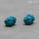 BLITZ カフス カフスボタン ラバー ゴム 紐 グリーン 丸型 ボール メンズ カフリンクス CUFFS CUFFLINKS スーツ おしゃれ 紳士 [ シ...