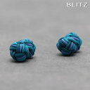 BLITZ カフス カフスボタン ラバー ゴム 紐 グリーン 丸型 ボール メンズ カフリンクス CUFFS CUFFLINKS スーツ おしゃれ 紳士 [ シ...