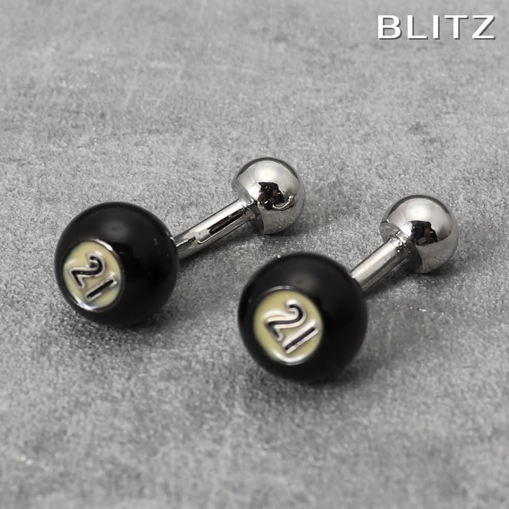 【BLITZ】 カフス カフスボタン オシャレ シャツ スウィヴル式(可動留め具タイプ) シルバー メンズ カフリンクス CUFFS CUFFLINKS スーツ...
