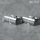 BLITZ カフス カフスボタン シルバー 長方形 メンズ カフリンクス CUFFS CUFFLINKS スーツ おしゃれ 紳士 [ シンプル ビジネス 仕事 ...