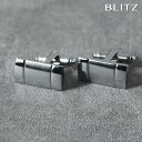 BLITZ カフス カフスボタン シルバー 長方形 メンズ カフリンクス CUFFS CUFFLINKS スーツ おしゃれ 紳士 [ シンプル ビジネス 仕事 ...
