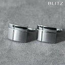 【BLITZ】 カフス カフスボタン オシャレ シャツ シルバー 十字 クロス ライン メンズ カフリンクス CUFFS CUFFLINKS スーツ おしゃれ ...