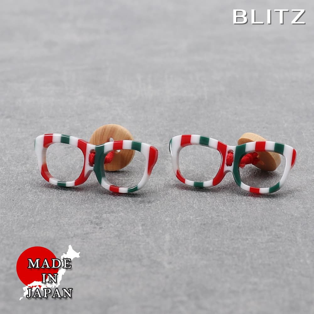 【BLITZ】 カフス カフスボタン オシャレ シャツ グリーン ホワイト レッド メンズ カフリンクス CUFFS CUFFLINKS スーツ おしゃれ 紳士...