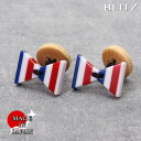 BLITZ カフス カフスボタン ブルー ホワイト レッド メンズ カフリンクス CUFFS CUFFLINKS スーツ おしゃれ 紳士 [ シンプル ビジネス...