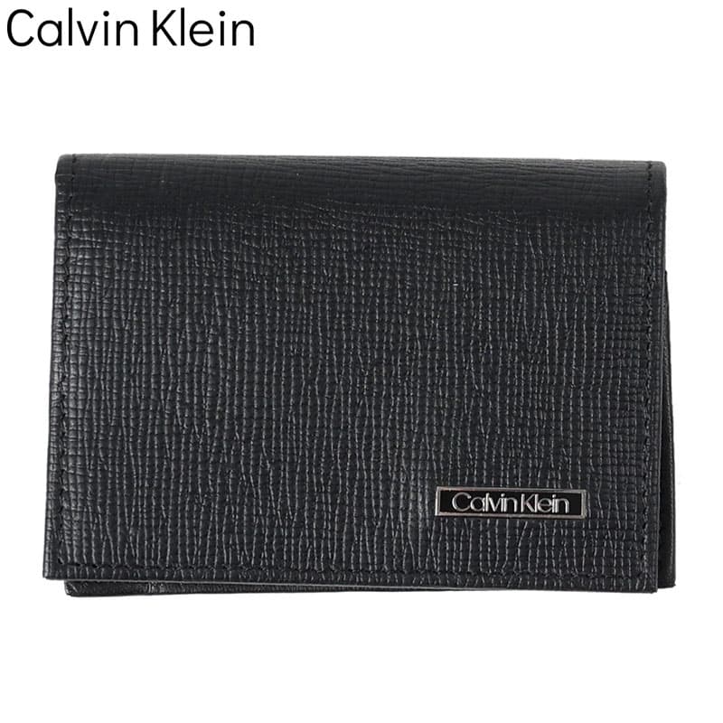 ��Calvin Klein�� ����Х󥯥饤�� �����ɥ����� ̾������ �����ɥ����� �׾�ʪ ̾������ Card Case ��� �����ɥ����� �֥�å� 31...
