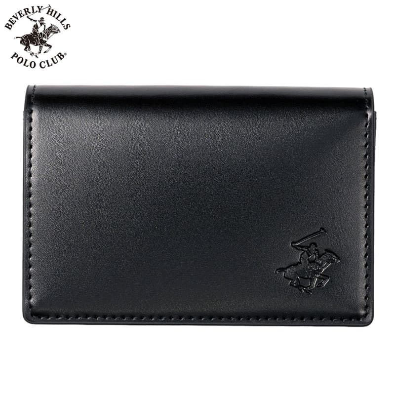 【BEVERLY HILLS POLO CLUB】 ビバリーヒルズ ポロ クラブ 名刺入れ カードケース 名刺入れメンズ 名刺入れ ブラック/ネイビー BHG-M1007-BK-NV 人気 おすすめ おしゃれ ブランド プレゼント ギフト 結婚式