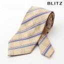 BLITZ ネクタイ ウォッシャブル 洗える イエロー ホワイト ブルー メンズ ワイシャツ スーツ おしゃれ 紳士 [ シンプル ビジネス 仕事 結婚式 就活...