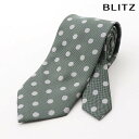 BLITZ ネクタイ ウォッシャブル 洗える グリーン ホワイト メンズ ワイシャツ スーツ おしゃれ 紳士 [ シンプル ビジネス 仕事 結婚式 就活 人気 ...