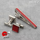 BLITZ ネクタイピン レッド 赤ドット メンズ タイバー タイピン ネクタイ スーツ おしゃれ [ シンプル ビジネス 仕事 結婚式 就活 人気 ギフト 名...
