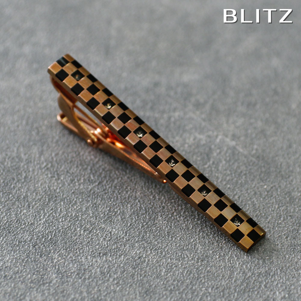 【BLITZ】 ネクタイピン ゴールド メ�