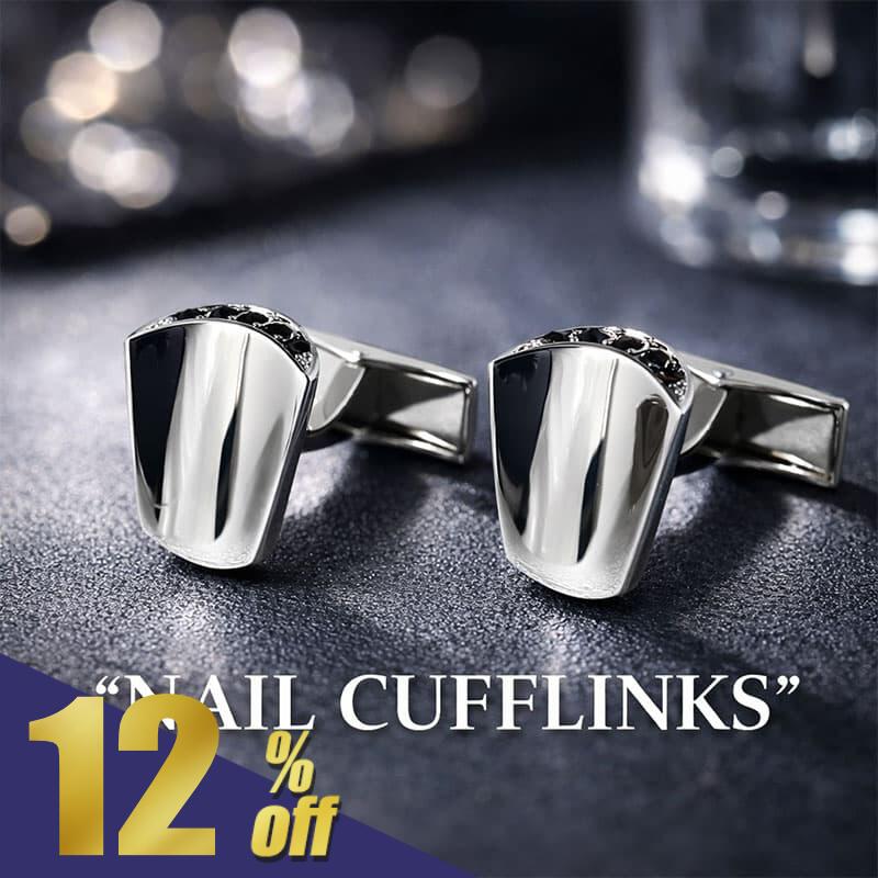 Rakuten - 【楽天スーパーSALE期間限定!400円OFF!】 カフス カフスボタン シルバーカフス カフリンクス cuffs 爪 ネイル シルバー かっこいい おしゃれ ネイルサロン ギフト プレゼント シンプル 高級感 スタイリッシュ ビジネス 父の日 [M便 1/30]