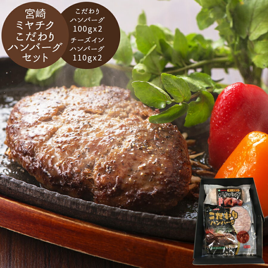 【 送料無料 】宮崎　「ミヤチク」こだわりハンバーグセット グルメ[ 出産祝い 結婚祝い 出産内祝い 結婚内祝い 内祝い お返し 出産 結婚 香典返し ギフトセット プレゼント ] プレゼント 御歳暮 お歳暮 歳暮のサムネイル