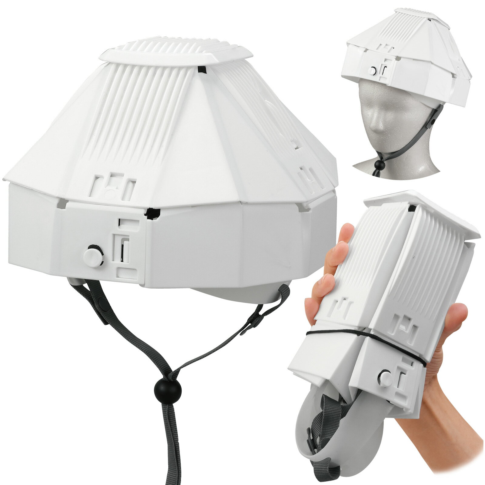 【週末は 少しお得なクーポン配布予定】 折りたたみ 防災ヘルメット カサヘル フリーサイズ [ 国家検定合格品 ヘルメット 防災グッズ 折り畳み式 軽量 帽子 ...