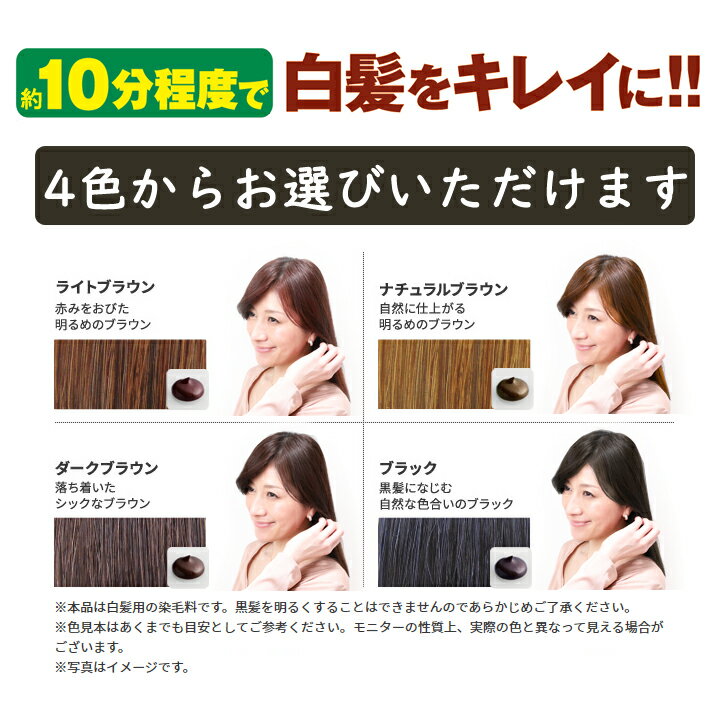 利尻ヘアカラートリートメント2本セット 無添加 【毛染めブラシ＋専用キャップ付】 利尻昆布エキス配合 白髪染め ヘアカラー 全体染め 部分染め あす楽未対応 ピュール サスティ