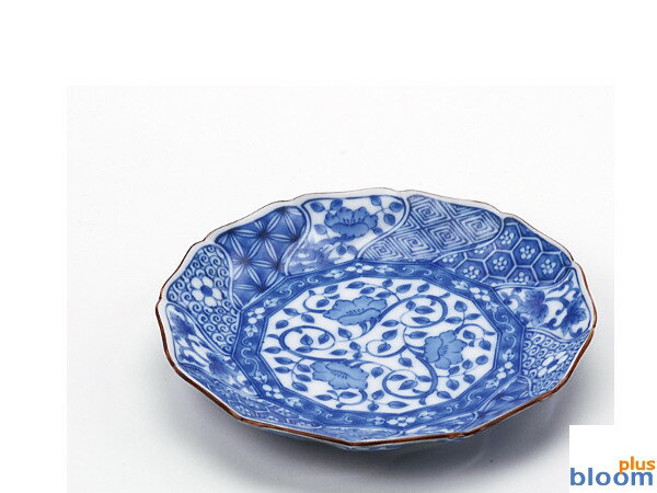 Rakuten - 美濃焼 和食器 染付 ネジリ祥瑞 中皿 15cm 径15x高2.5cm【染付,皿,中皿】【tableware,dish,plate,made in japan】【bloom-plus】