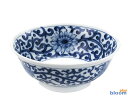 美濃焼 単売 ギフト対象外 染付唐草麺鉢【径20.5x高7.5cm】【Bowl,noodle,made in japan】【bloom-plus】