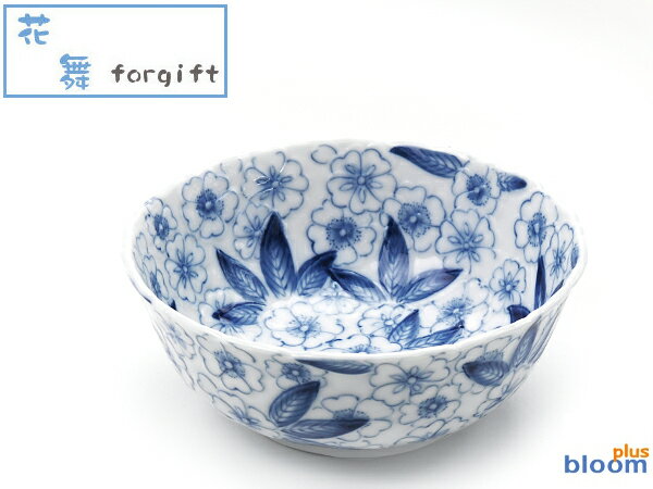 Rakuten - 美濃焼 染付花舞漬物鉢 径16.5x高7cm【染付,花,鉢,漬物鉢,16.5cm】【Bowl,made in japan】【bloom-plus】