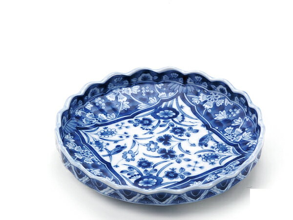 Rakuten - 【再入荷予定あり】美濃焼 アウトレット ギフト対象外 染付更紗中皿 【MADE N JAPAN】【bloom-plus】