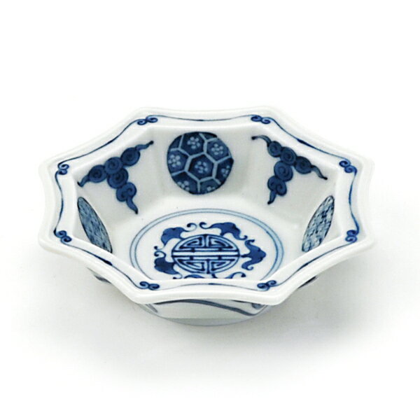 Rakuten - 美濃焼 古伊万里丸紋 八角小付径9cm【小付,八角,染付】【bloom-plus】