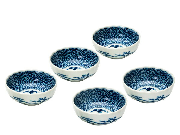 美濃焼　染付  タコ唐草　小鉢&中鉢 染付タコ唐草5.5寸丼 – MINODONBURI shop