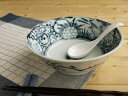 美濃焼 ラーメン鉢 染付網浜絵 19cm ラーメンどんぶり径19.5x高7cm 850ml63麺鉢