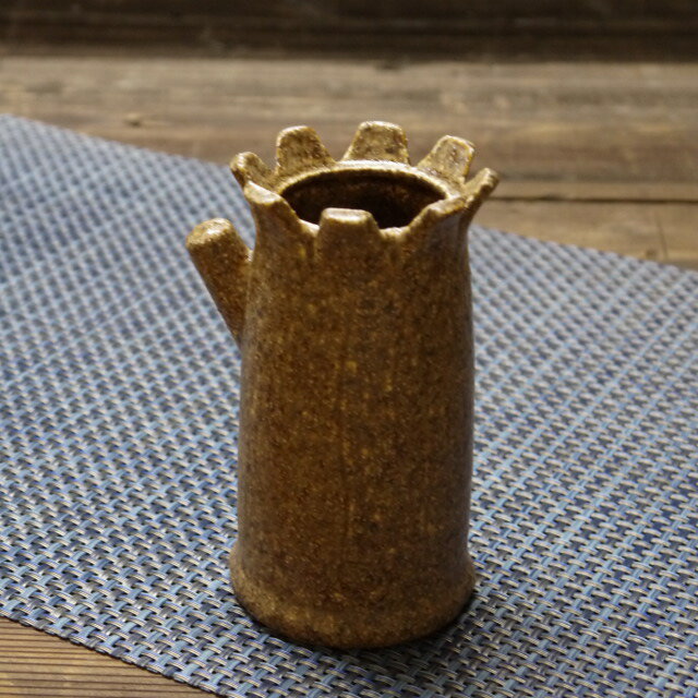 美濃焼 ふくろうマルチスタンド 茶【7x8.5cm】【フクロウ ふくろう owl 花瓶 ペン立て 美濃焼 茶 blown】【かわいい,癒し,3色】【bloom-plus】 [3]