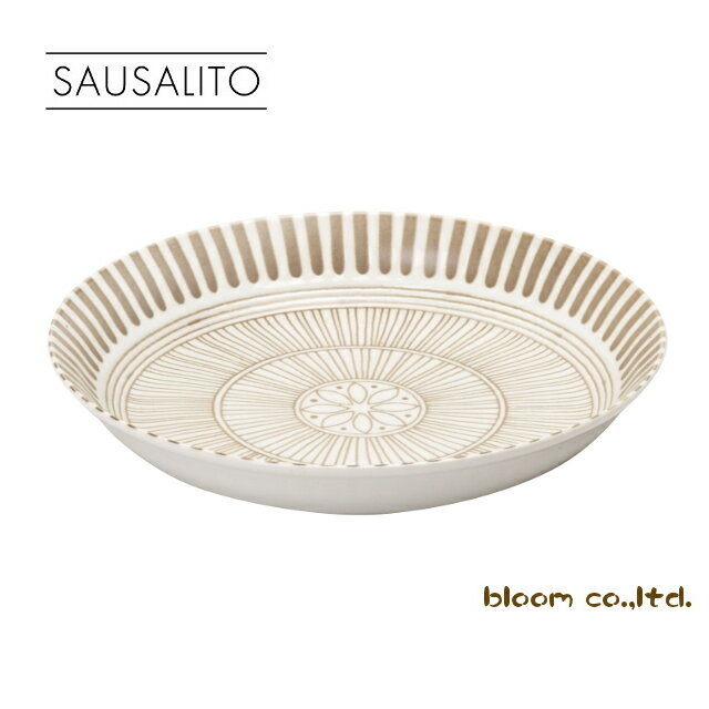 美濃焼 単売 ギフト対象外サウサリートパスタカレー皿 白【22.5x4cm】curryplate pastaplate sausalito made in japan【bloom-plus】