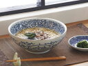 染付麺鉢 タコ唐草 21cm ラーメンどんぶり美濃焼 単売 ギフト対象外 