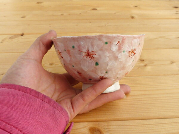 アウトレット 美濃焼 やよい花 茶碗 ピンク 11cm径11x高6.5cm 桜 さくら 飯碗 食器...