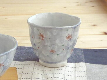 美濃焼アウトレット/ギフト対象外　やよい花湯呑 ブルー 【径9x高8cm/180ml】【Cup,sakura,made in japan】【bloom-plus】