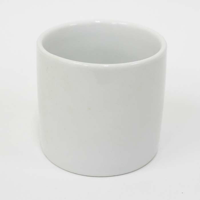 ミニ観葉植物用　陶器鉢 プレーン60（ホワイト）｜観葉植物 ブルーミングスケープ ハイドロカルチャー 水耕栽培